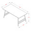 Table basse Angelea Rectangulr White Finish