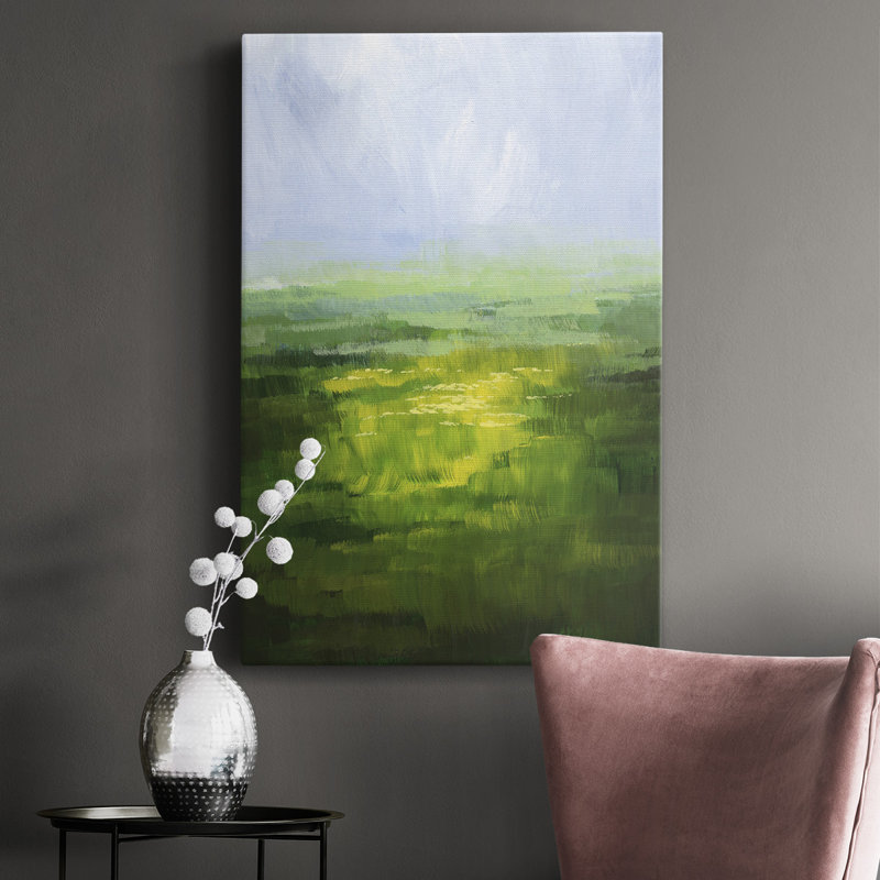 Wildflower Glow II - peinture sur toile tendue, L 16 po x H 27 po
