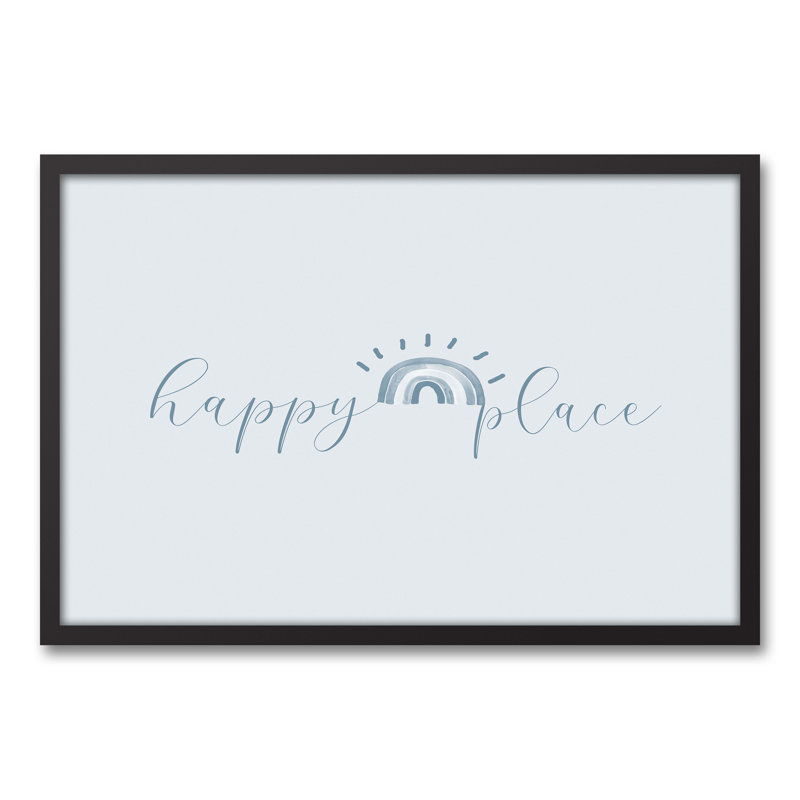 Happy Place, art encadré, H 31,75 po x l 21,75 po x P 1,75 po