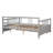 Full Size Wood Daybed with 2 Drawers Storage Bed Frame Gray Space Saving Guest Sofa Bed-128966247