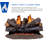 Duluth Forge Vent less Dual Fuel Gas Log Set, Stacked Oak, T-Stat Control -57792958