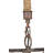 Rustic Metal and Jute Rope Ceiling Light