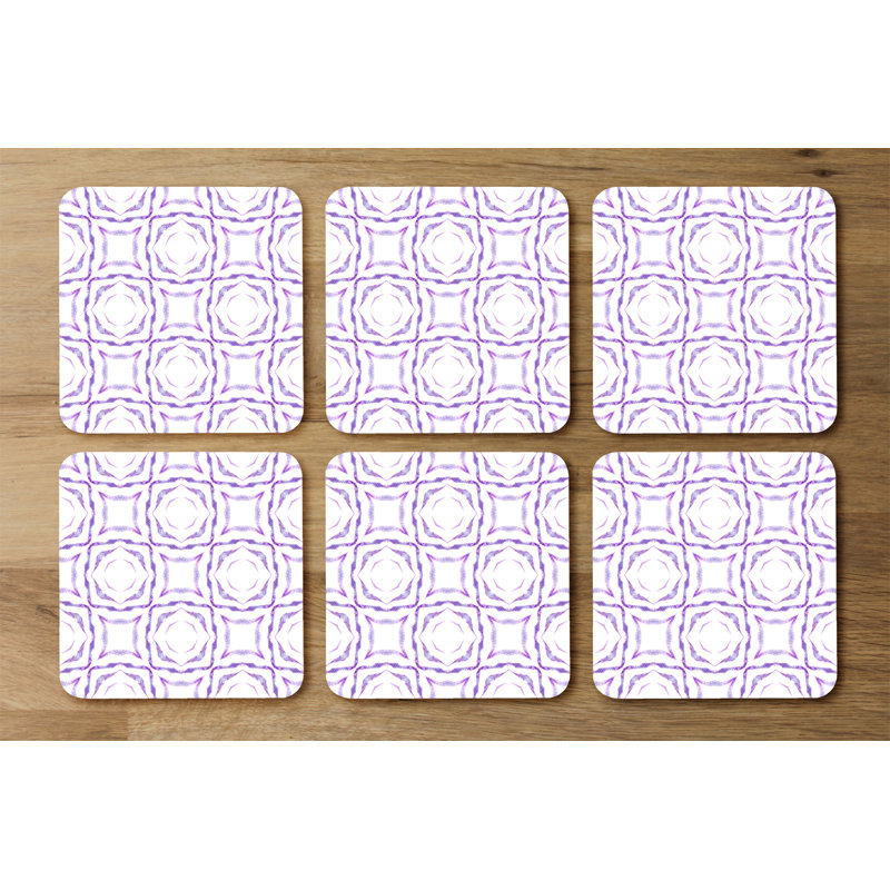 Square 6 Piece Coaster Set