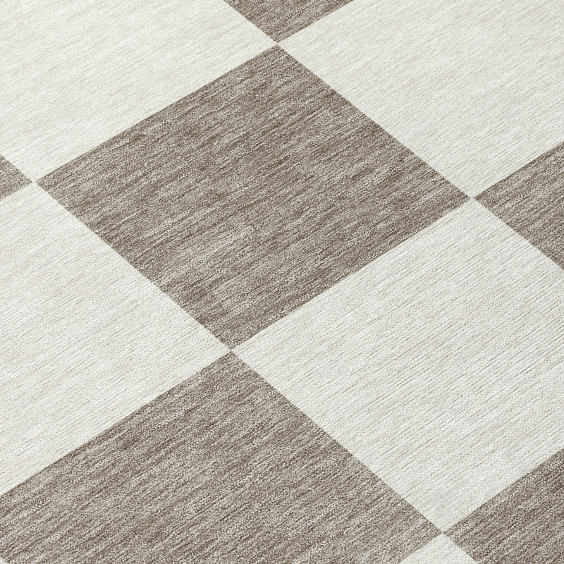 Machine Washable Indoor/Outdoor Braegger ACN2345 Geometric Rug, Rectangle 8' x 10'