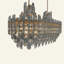 Bienek 24 - Luxury K9 Crystal Chandelier – Modern Oval Crystal Pendant Light with Adjustable Hanging Chain, Flush Mount Ceiling Fixture for Dining Room & Living Room, E14 Bulb