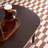 American oval end table