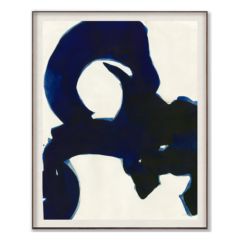 Wadjat Navy Framed Acrylic Painting Print