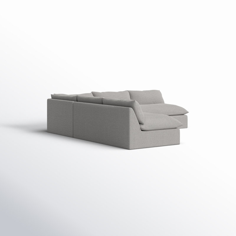 Grant Outdoor 5 - Seat Patio Sectional, Gray