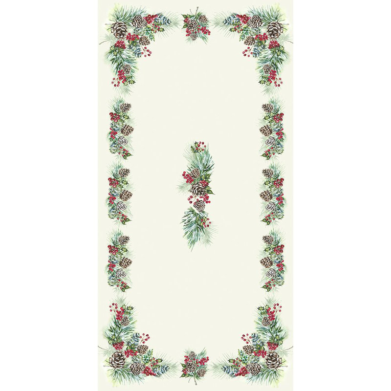 Nappe allbritton winter garland, L 144 po x l 70 po