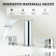 8 in. Widespread Double Handle Waterfall Bathroom Sink Faucet with Pop Up Drain