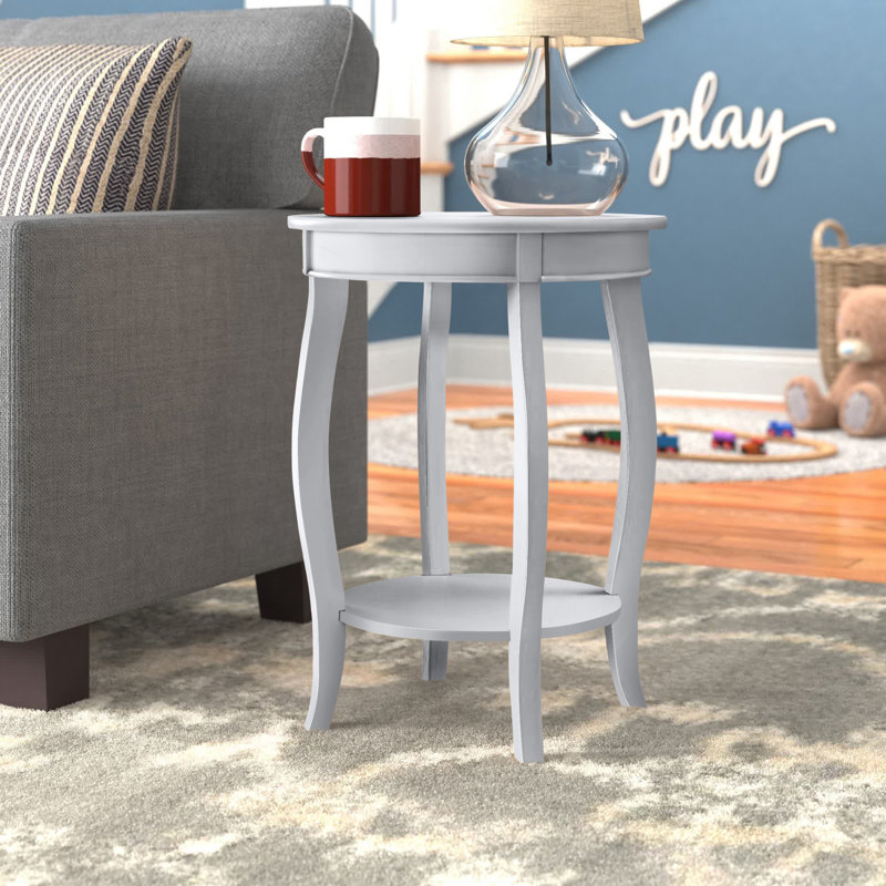 Everill End Table, Silver