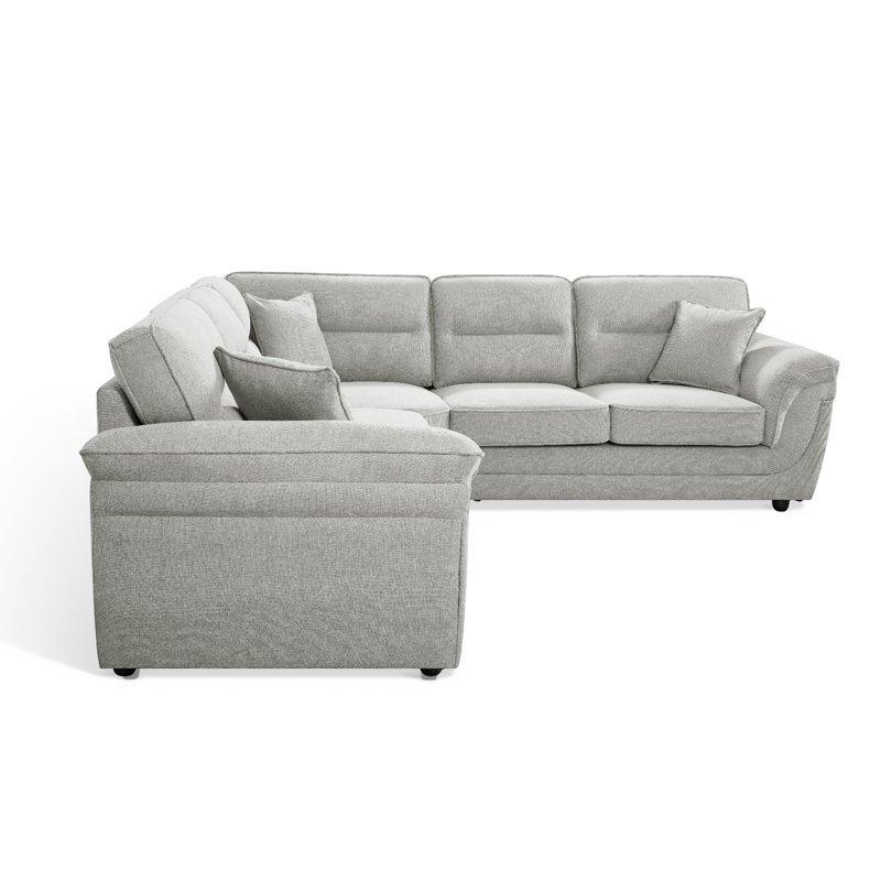 Howie 4 Seater Corner Sofa, Grey