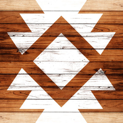 Tribal Symbol Center - Wrapped Canvas Print
