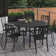 Argyri 6 - Person Metal Patio Dining Set with Round Table