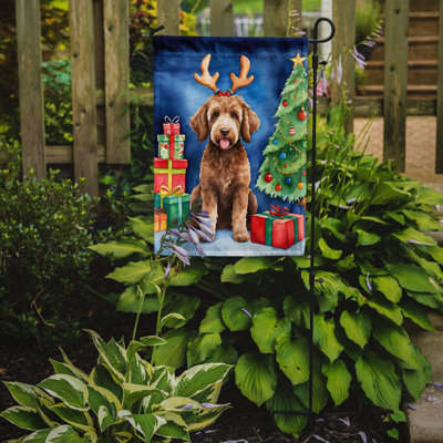 Drapeau de Noël renne de jardin