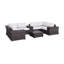 Saffi Fully Assembled 10 Piece Rattan Sectional Seating Group with Cushions-1283174207-1286754630