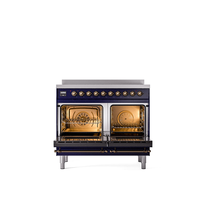 ILVE Nostalgie II 40 in Induction Range, Midnight Blue/Bronze