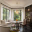 3 - Light 10" Pendant Light with Ribbed Glass Globe Shade