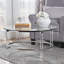 Table basse Lower Vobster Table basse ronde en verre trempé 35,50 po x l 35,50 po x H 18,00 po