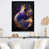 Impression noire sur toile encadrée sélectionné