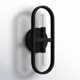 Envoy 2 Light Steel Dimmable Armed Sconce