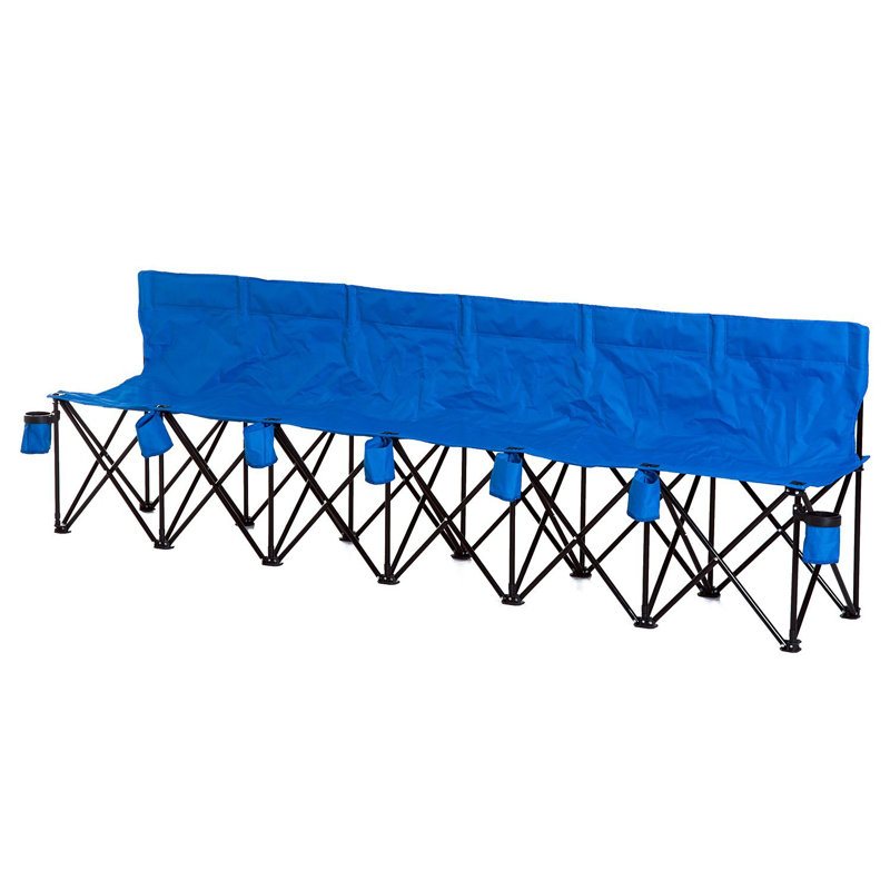 Folding Camping Bench, Blue