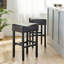 Tabouret de bar en cuir reconstitué sans dossier (ensemble de 2)