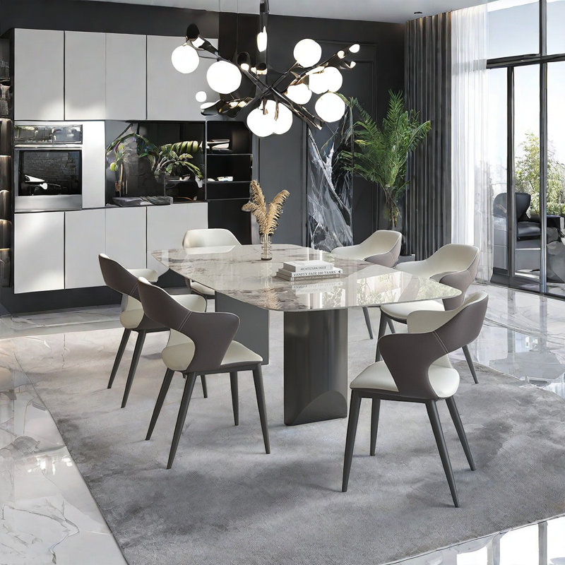 Table de salle à manger Luxury, H 29,5 po x L 55,1 po x l 31,5 po