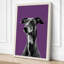 Elegant Greyhound Portrait Minimalist - Wrapped Canvas-1917781624-1917781626