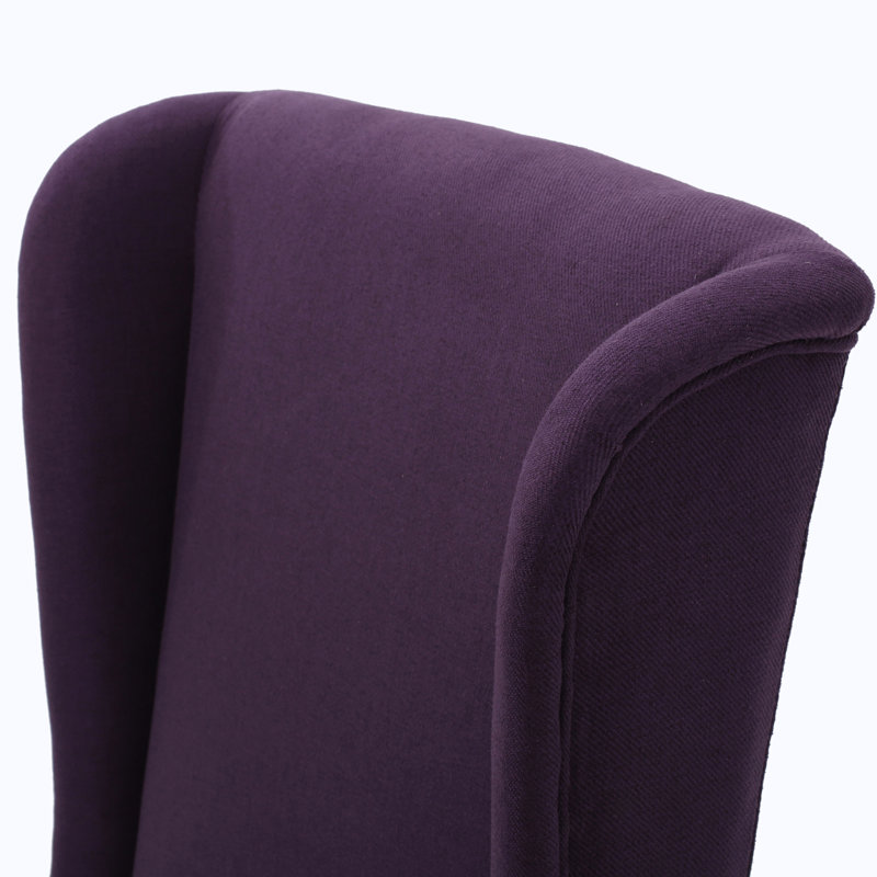 High Back Accent Chair, Plim Fabric