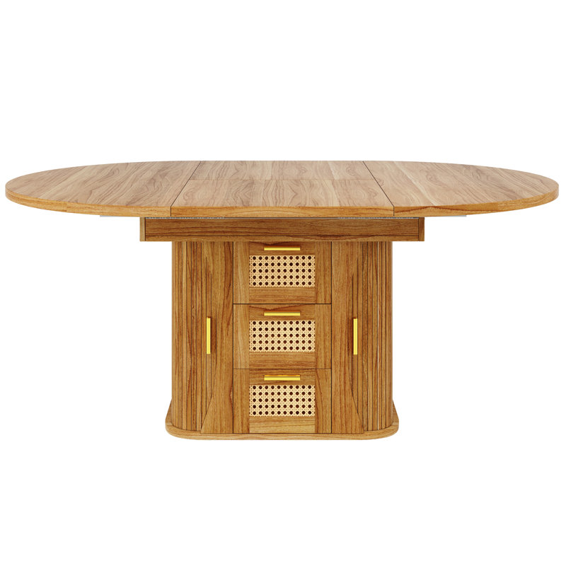 Extendable Dining Table, Brown