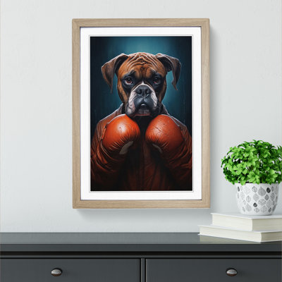 Boxer Dog Conceptual No.2 - Framed Print
