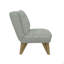 Fauteuil d'appoint gris sans accoudoirs