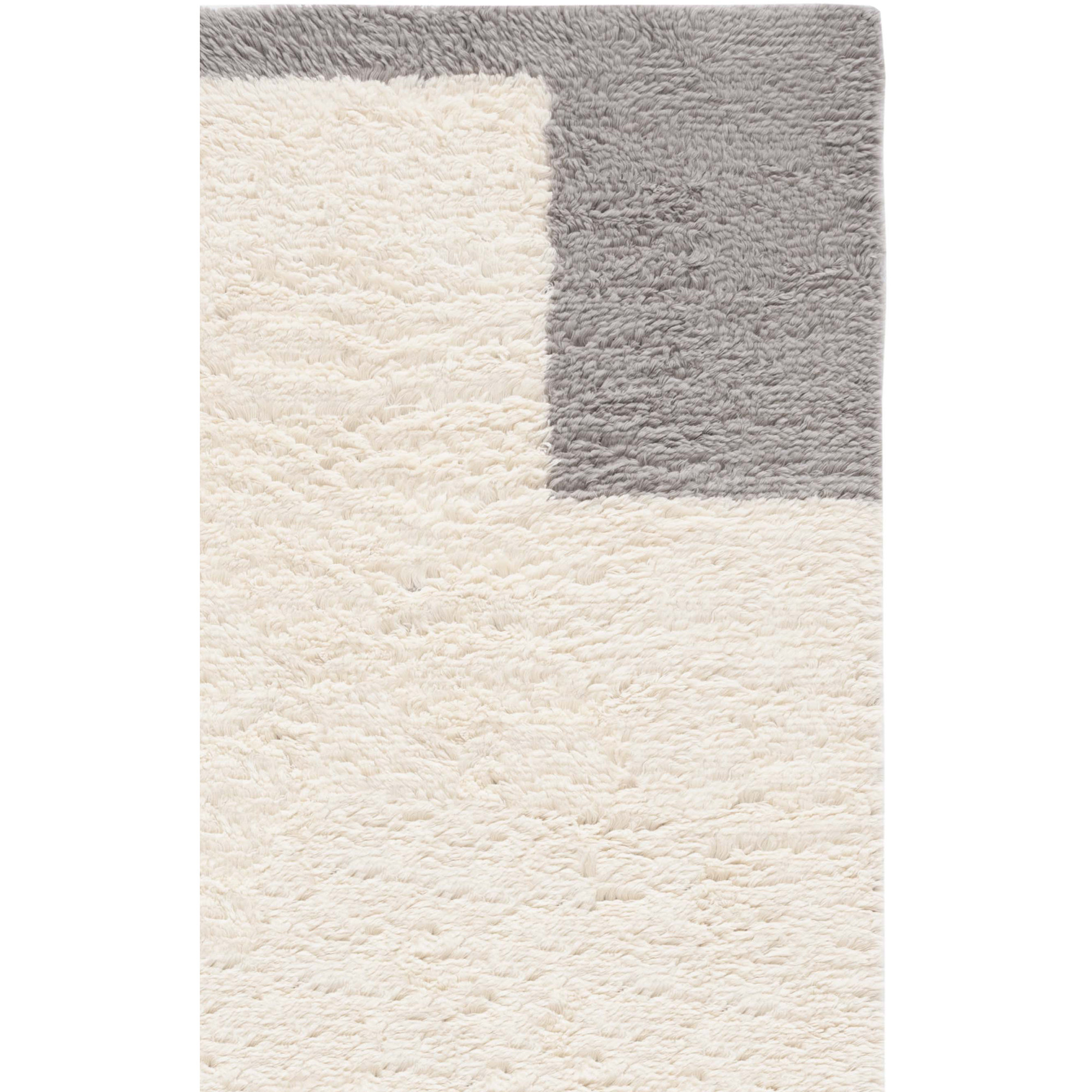 Beamer Gray/Ivory Rug, Rectangle 8' x 10'