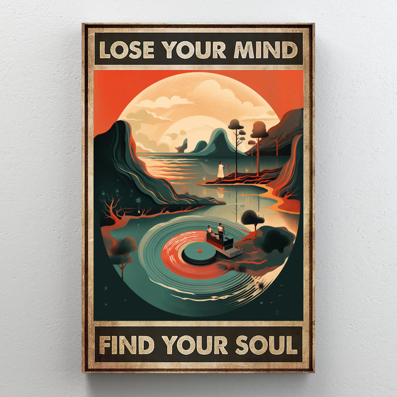Vinyle «Lose Your Mind», impression sur toile, H 14 po x l 11 po x P 1,25 po