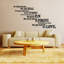 Text & Numbers Non-Wall Damaging Wall Decal