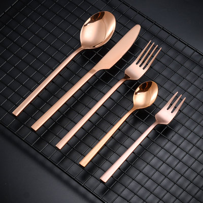 Shebaka 30 Piece 18/10 Stainless Steel Flatware Set, Service for 6 -  Wrought Studio™, 3D42819C2CB34532B50D78C8B4B0B843