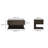 Manado Floating Nightstand Dark Brown