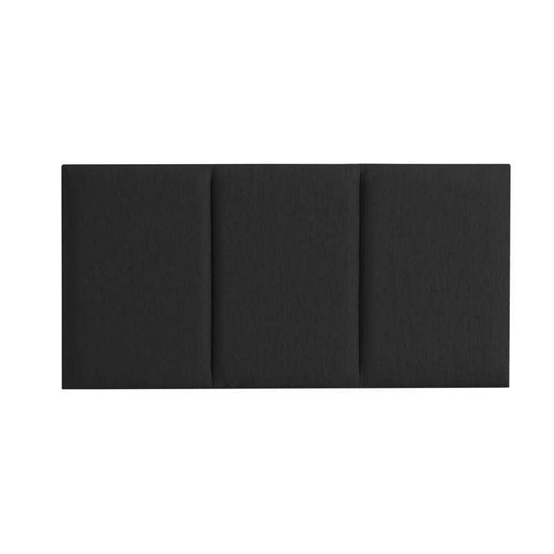 Osuna Upholstered Headboard, Black, Single (3')