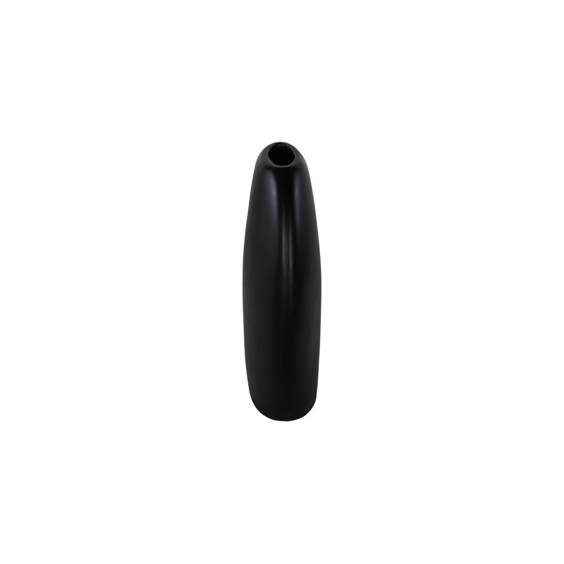 Pod Vase, Large, Black Matte, 30" H x 23" W x 6" D