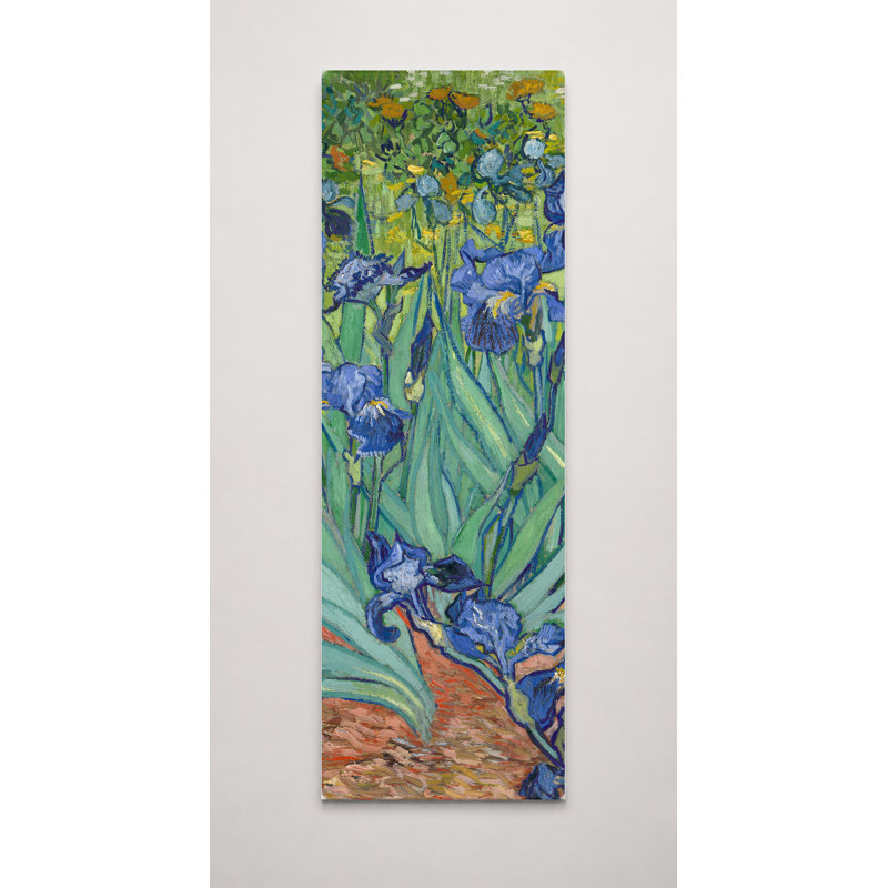 Iris (1889) - Art sur toile haut, 20" W x 60" H