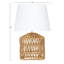 Lampe de table brune 18 po Axyl