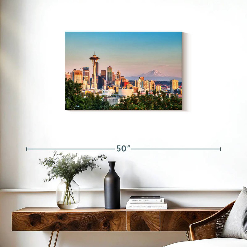 Sireci Seattle Cityscape, 20" H x 30" W