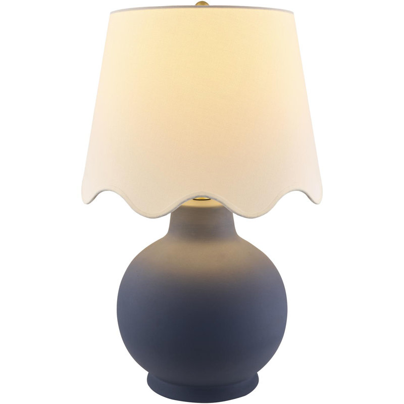 Ganza Table Lamp, Blue, Brown