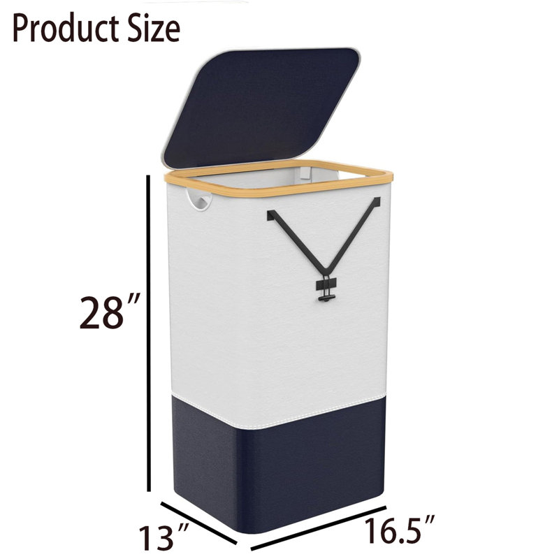 Bamboo Laundry Hamper with Handles