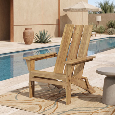 Chaise Adirondack pliable avec accoudoirs
