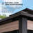 SUNJOY 10x12 Heavy-Duty Hardtop Gazebo with Mosquito Netting & Wood-Look Beams
