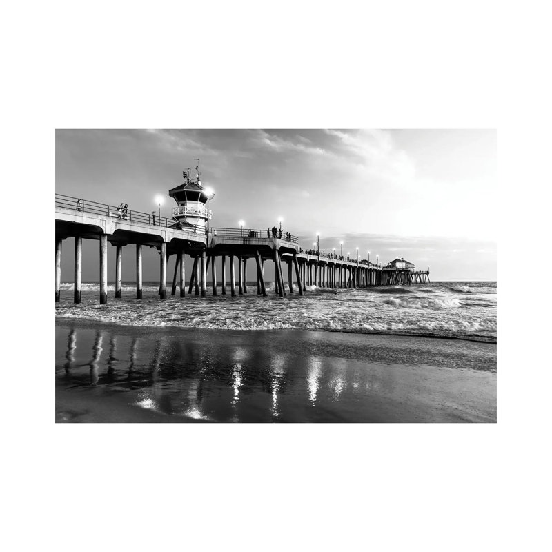 Huntington Beach Pier II by Philippe Hugonnard - Wrapped Canvas Print, 20.32 cm H x 30.48 cm W