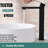 Modern Single Hole Bathroom Faucet with Drain Assembly, Single Handle Bathroom Sink Faucet