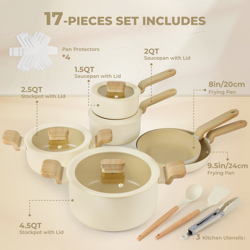 10 - Piece Non-Stick Aluminum Cookware Set